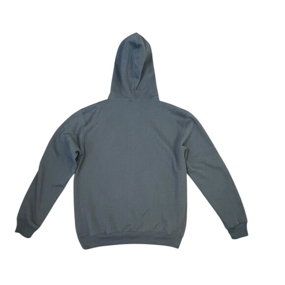 Vintage Y2K Santorini Greece Travel Gray Hoodie Greek Flag Size Medium - Picture 2 of 9